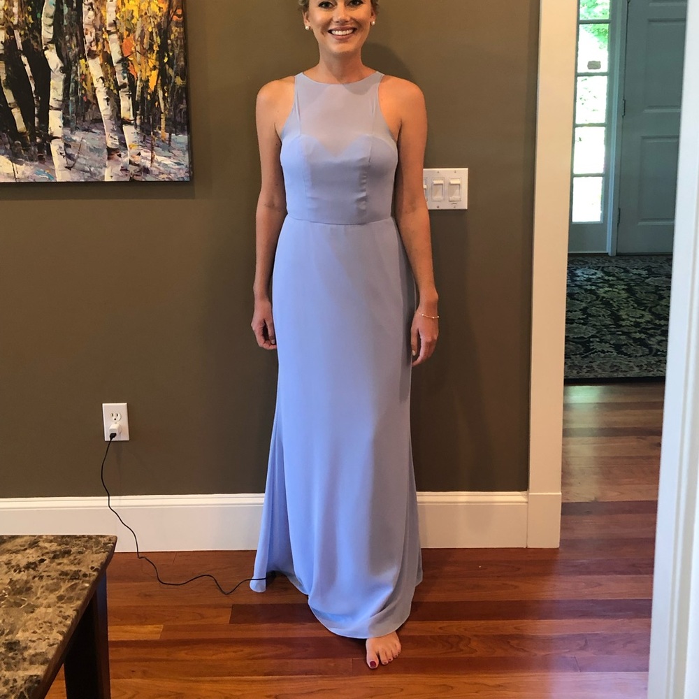 Bari Jay Periwinkle Bridesmaids Dress
